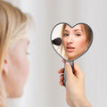 Heart-Shaped Travel Handheld Mirror