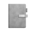 PU Leather Mirror Flip 240-Page Notebook