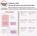 A5 Spiral Weekly Planner Notebook