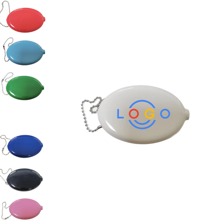 Oval Coin Holder Keychain