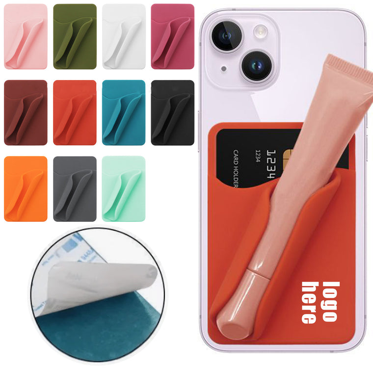 Portable Lipstick Phone Card Holder
