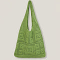 Solid Color Knitted Bag