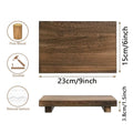 Decorative Square Wood Riser For Display Pedestal Tray