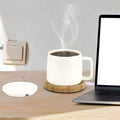 Self-Heating Coffee Mug with Bamboo Base