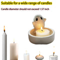 White Ghost Candle Holder