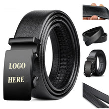 Men's Classic Leather Belt with Automatic Buckle