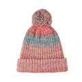 Coloured Knit Pom Beanie With Cuff
