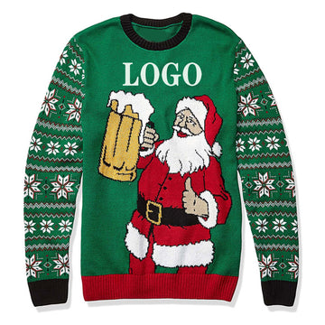 Round Neck Christmas Style Sweater