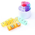 Detachable 28-Compartment Round Medicine Storage Box