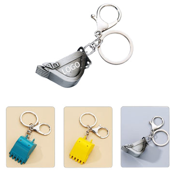Metal Excavator Bucket Keychain/ Bulldozer Bucket Pendant