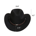Cowboy Hat with Cow Head Accessory