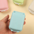 Folding Flip Lid 3-layer 8-compartment Pill Box