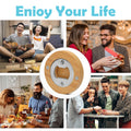 3-In-1 Bamboo Refrigerator Sticker Coaster Bottle Opener