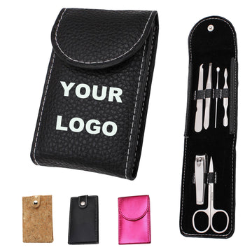 Leather Stainless Steel Nail Clipper Set