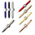 Twist Action Fingertip Gyro Ballpoint Pen With Led