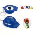 Mini Construction Helmet Flashlight Keychain Bottle Opener