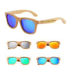 Polarized Bamboo Wood Arms Sunglasses