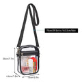 PVC Clear Crossbody Bag Messenger Bag Stadium Approved