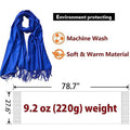 Solid Shawl Wrap Scarf for Women