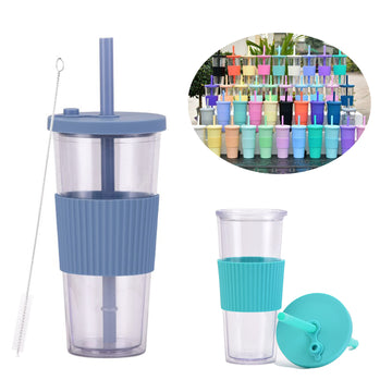Large Capacity Double Plastic Cup