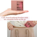 Travel Makeup Brush Set With Mirror
