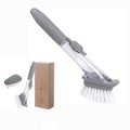 Multi-Use Kitchen Scrub Brush With Liquid Dispenser