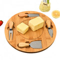 Cheese Knife 4-Piece Gift Set Cutting Board Cheese Board