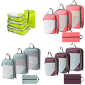 4 Set Travel Compression Packing Cubes For Suitcases