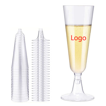 5 Oz Disposable Plastic Champagne Glass