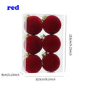 Flocked Christmas Ball Ornaments
