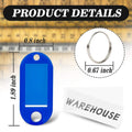 Key Tags With Split Ring Label Window