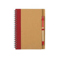 Eco-Friendly Spiral Notebook Set With Ballpoint Pen