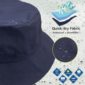 Packable Soft Brim Fishing Bucket Hat With Strap