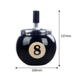Billiards Shaped Ashtrays Windproof Metal Ashtray W/ Lids