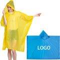 Adults Reusable With Drawstring Hood Eva Rain Coat Ponchos