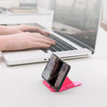 Three-Sided Pyramid Shape Mobile Stand