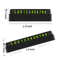 Personalized Black Fluorescent Parking Number Plates