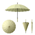 16-Rib Straight Shaft Automatic Umbrella