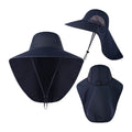 Wide Brim Sun Hat with Neck Flap