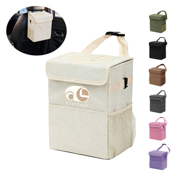 Premium Leakproof Car Trash Can With Lid