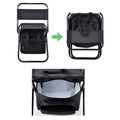 Portable Outdoors Folding Chair With Cooler Bag Backpack