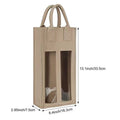 Transparent Two-Bottle Wine Tote Bag