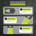Space-Saving Adjustable Measuring Spoon - Dual Head Design