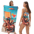 2-In-1 Foldable Beach Towel Backpack Set