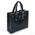 Black Novelty Laminated Non-Woven Shopping Tote