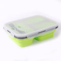 Large Capacity 3 Compartments Folding Lunch Box