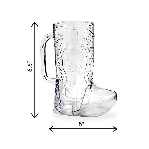 17oz Handle Plastic Cowboy Boot Cup