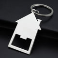 House Shaped Bottle Opener Keychain