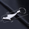 Shark Metal Bottle Opener Keychain
