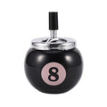 Billiards Shaped Ashtrays Windproof Metal Ashtray W/ Lids